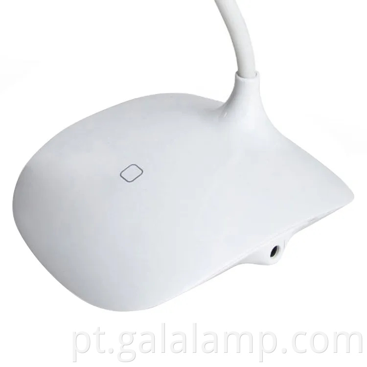 Lâmpada de mesa de controle de controle de toque ajustável com proteção ocular